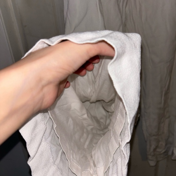 STUDIO F Linen White Capri pants - Picture 4 of 5